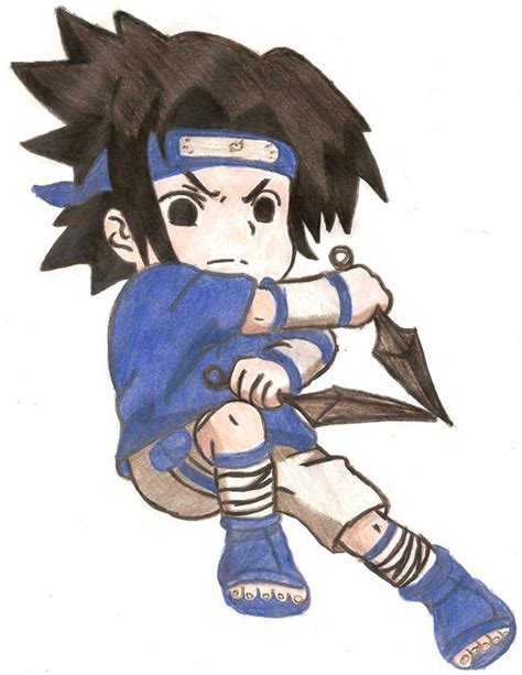 Chibi Sasuke -colored- by Nukeleer on DeviantArt