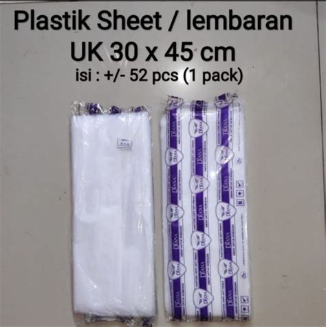 Plastik Sheet Uk 30x45 Plastik Alas Nasi Plastik Lembaran Lazada