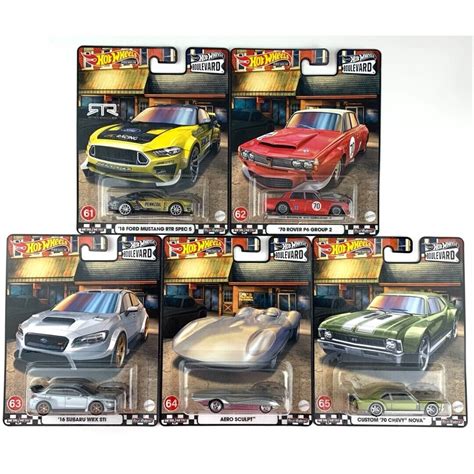 Hot Wheels Boulevard No Ford Mustang Rtr Spec Rover P Group Subaru Wrx Sti