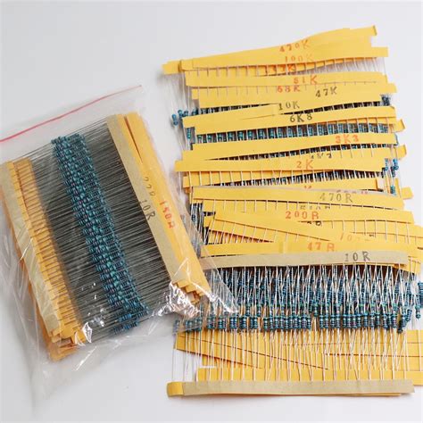 New 600 Pcs 30 Kinds Each Value Metal Film Resistor Pack 14w 1