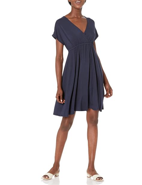 Amazon Essentials Womens Surplice Dress Available In Plus Size Rayon