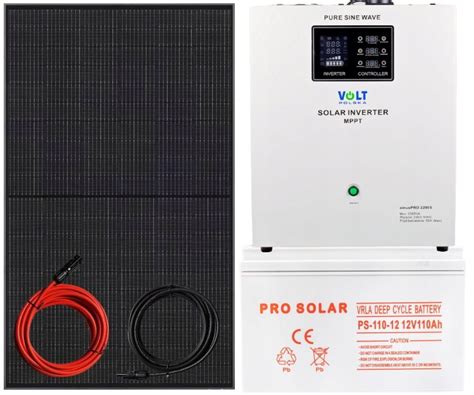 ZESTAW SOLARNY 2200W PANEL SŁONECZNY 12V 230V MPPT ERLI pl