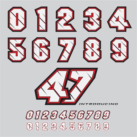 Premium Vector | Number font template From Zero to Nine Vector ...