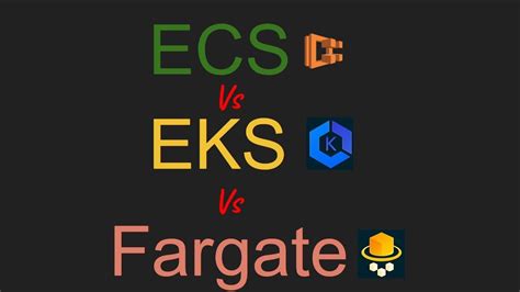 AWS ECS vs EKS vs Fargate