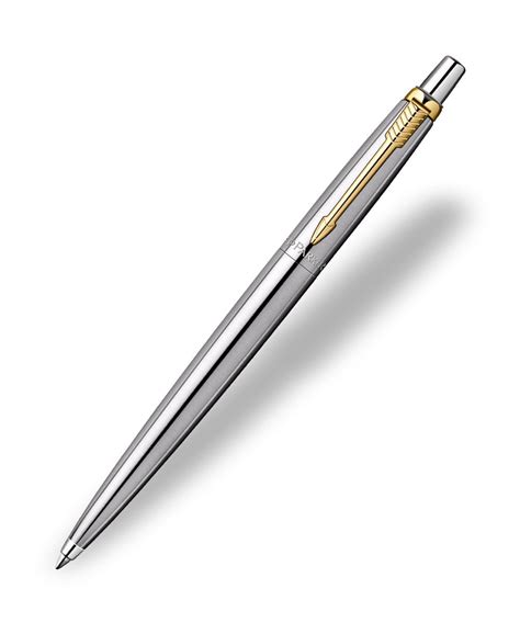 Parker Jotter Ballpoint Pen - Stainless Steel with Gold Trim | The Hamilton Pen Company