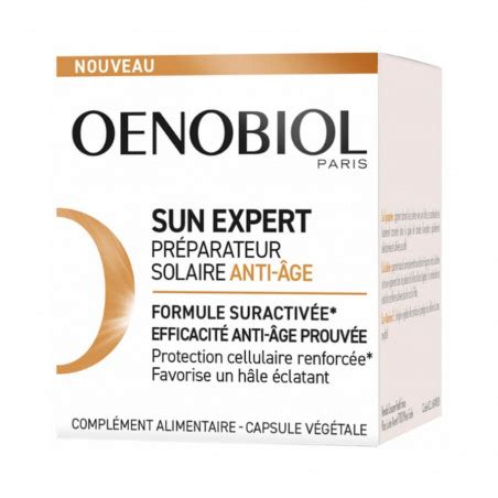 Oenobiol Sun Expert Préparateur Solaire Anti Âge 30 Capsules