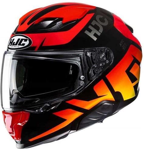 Kask Motocyklowy Hjc Integralny F Bard Black Red Czarny Czerwony Fluo