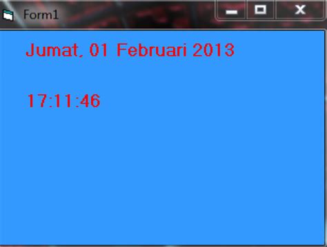 Visual Basic Tutorial Cara Menampilkan Tanggal Dan Jam Secara