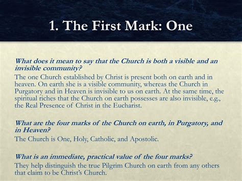 Ppt Chapter 5 The Four Marks Of The Church Powerpoint Presentation