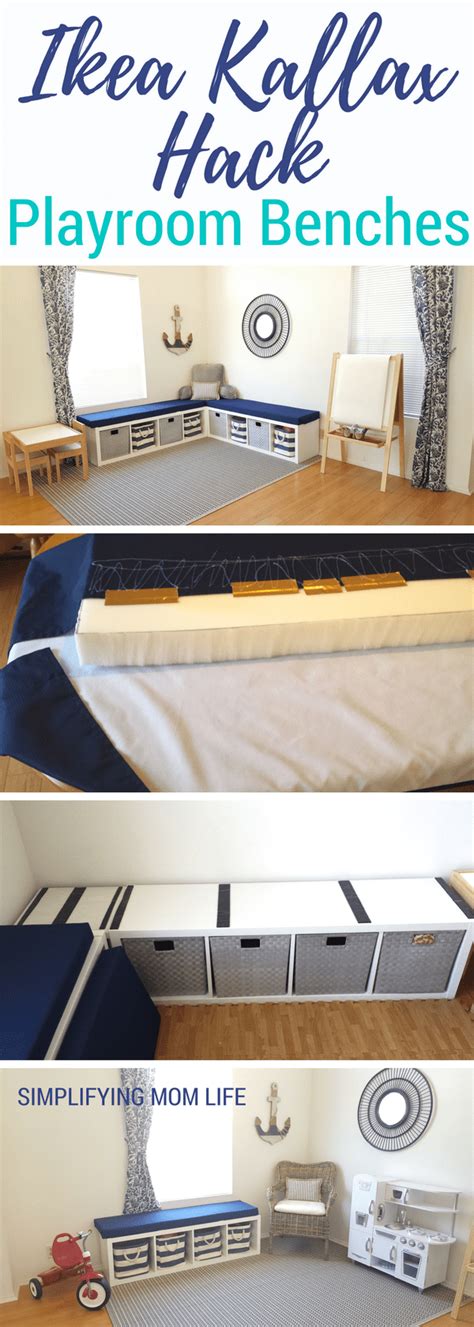 Ikea Kallax Hack Storage Benches For A Playroom