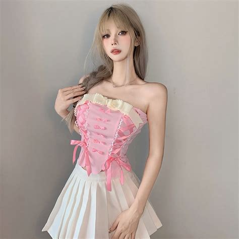 Jual Buktikan Crop Top Versi Yang Lebih Baik Dari Sweetheart Hot Girl Pink And Tender Girl