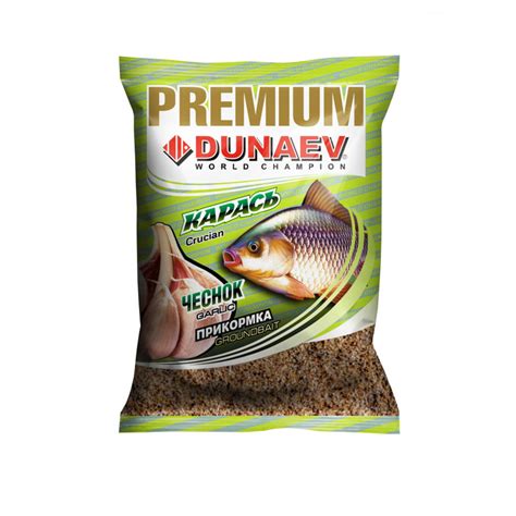 Прикормка Dunaev-Premium 1кг Карась Чеснок купить по цене 220 рублей ...