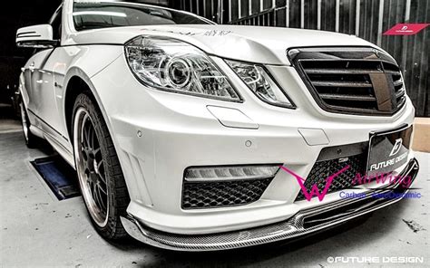 AIRWING CO LTD Products W212 E63 BRABUS Style Carbon Front Lip