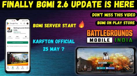 Finally Bgmi Is Back On Play Store Bgmi New Update May Bgmi