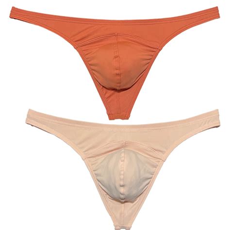 Botmois Pack Men S Bikini T Back Underwear Male Low Rise Thong Briefs Bulge Pouch Soft Beach