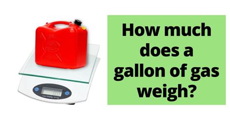 Gallon Gas Weight