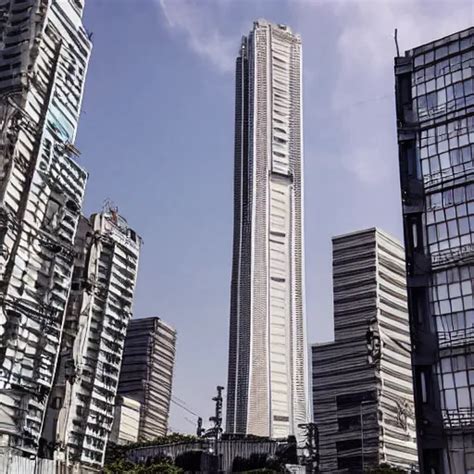 KREA Establishing Shot Of An Isolated Arasaka Tower In Neo Tokyo