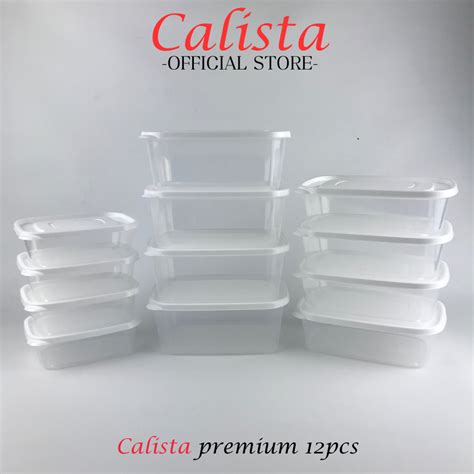 Jual Toples Plastik Bening Kulkas Set Food Container Kotak Calista