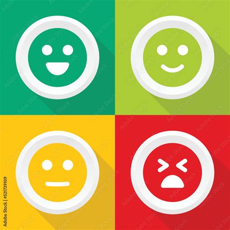 Mood icon design set with expression happy, neutral and sad vector ...