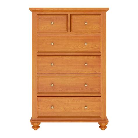 Wamsutter Solid Mahogany Wood Drawer Tall Dresser