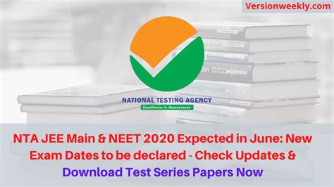 Nta Jee Main And Neet 2020 New Exam Dates To Be Declared Check Updates