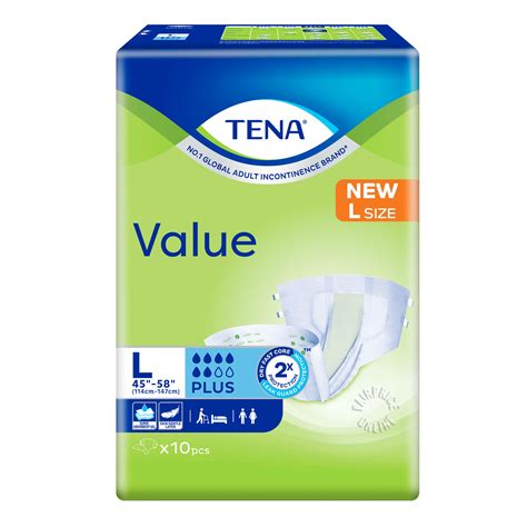 TENA Value Unisex Adult Diapers L 114 147cm NTUC FairPrice