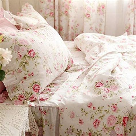 Amazon Kolachic Country Rose Roses Pink Floral Print Pillowcases