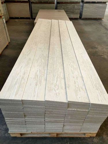 Rectangular White Fiber Cement Plank For Home Size 10 Feet X 6 Inch