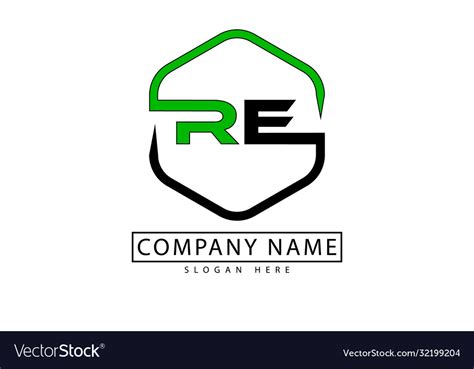 Re logo Royalty Free Vector Image - VectorStock