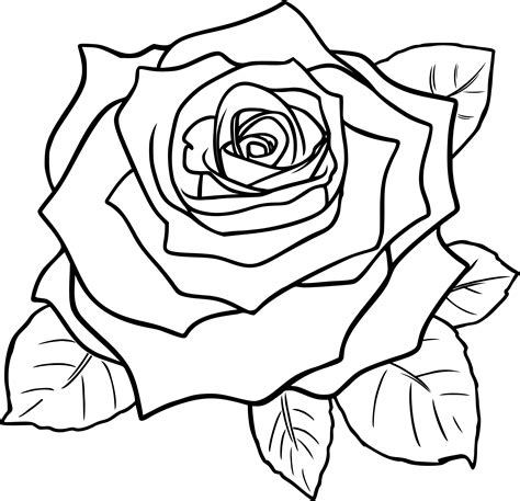 Unique Coloriage Fleur Rose A Imprimer