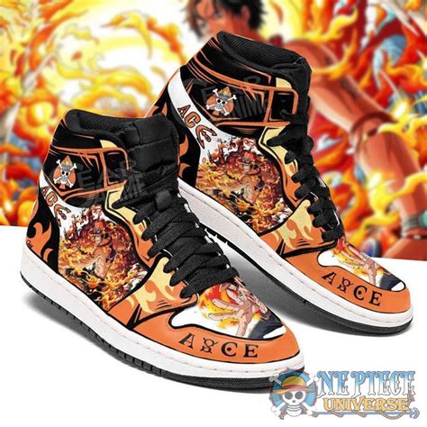 One Piece Portgas D Ace Jordan Shoes Free Shipping