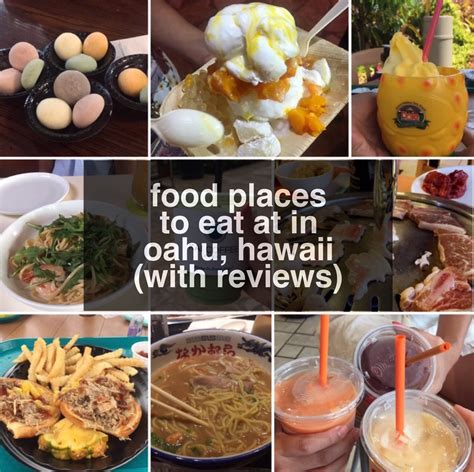 Food Places To Eat At In Oahu Hawaii With Reviews Hawaiian Foods