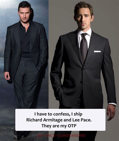 Lee-Pace-Confessions — I have to confess, I ship Richard Armitage and Lee...