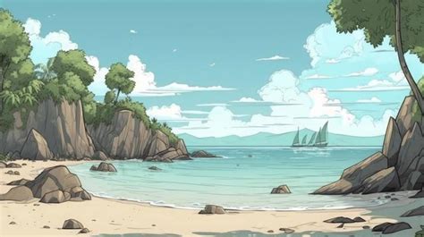 Cartoon Beach Background Stock Photos, Images and Backgrounds for Free ...