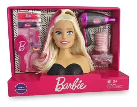 Barbie Mu Eca Cabeza Para Peinar Con Accesorios Cm Mercadolibre