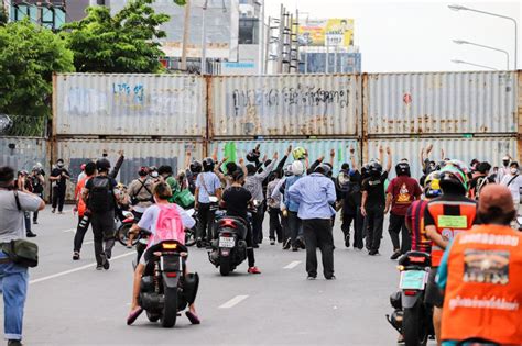 Pro Democracy Protesters A Three Finger Salute To Show Symbolic