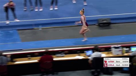 Allie Stern Vault Oklahoma Vs Utah Youtube