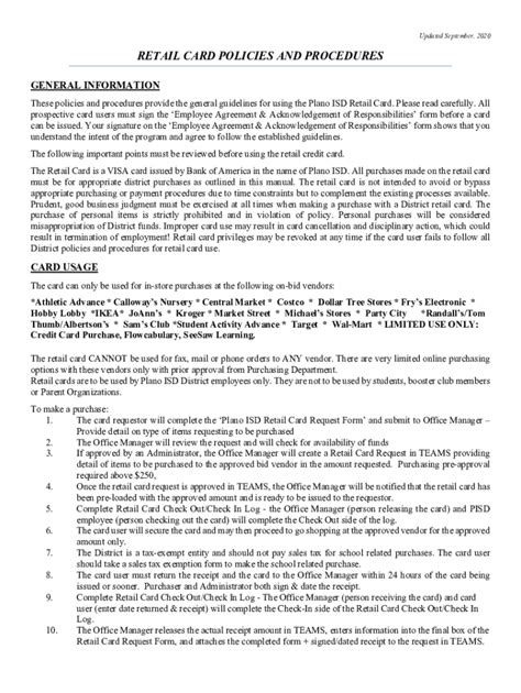 Fillable Online Pcard Ua Edupolicies ProceduresPurchasing Card Policy