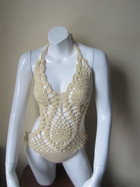 Crochet Monokini Crochet Swimwear Crochet Bikinis Swimwear