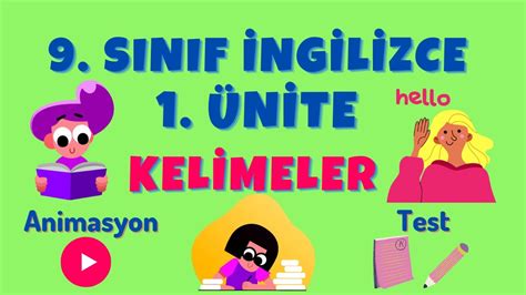 9 Sınıf İngilizce 1 Ünite Kelimeleri Studying Abroad YouTube