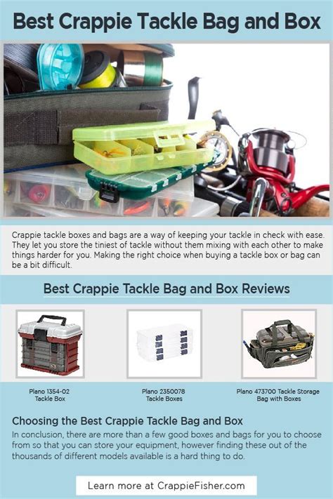 Organize Your Tackle With The Ultimate Crappie Tackle Bag