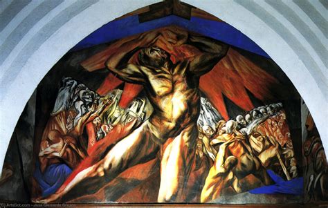 Reproducciones De Pinturas Prometeo De Jose Clemente Orozco