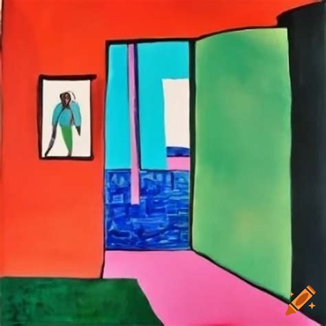 Artworks By Le Corbusier And David Hockney On Craiyon