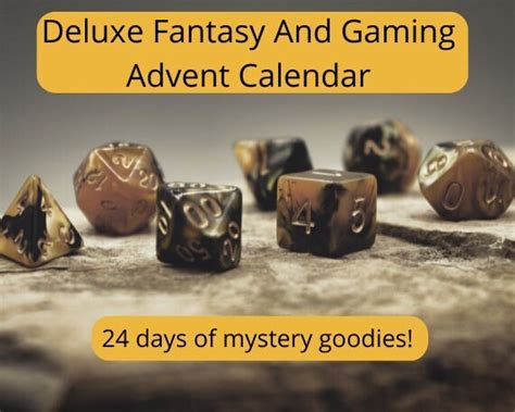 Deluxe Gaming Advent Calendar 2022 24 Day Mixed Dungeons And Etsy