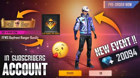 Ffws Bayefront Ranger Bundle In Subscribers Account Garena Free Fire