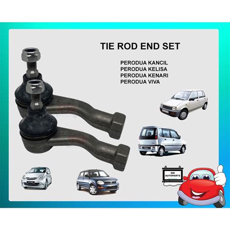 Perodua Kancil Kelisa Kenari Viva Tie Rod End Set Shopee Malaysia