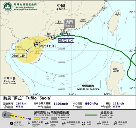 颱風蘇拉丨澳門下午三時至六時考慮改掛三號波 新浪香港