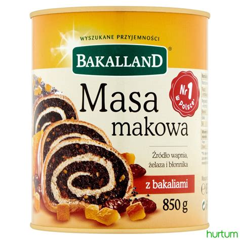 Bakalland Masa Makowa Z Bakaliami 850 G W Hurtum Pl