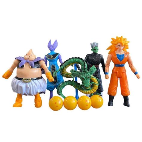 Kit Bonecos Dragon Ball Z Action Figure Esf Ras Do Drag O Submarino