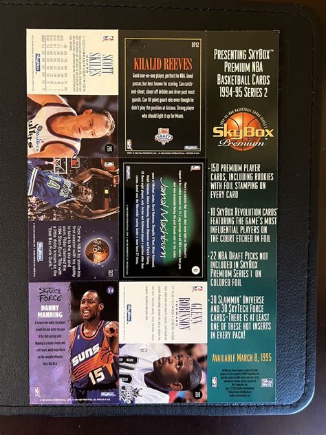 1994 95 Skybox Premium Series 2 1995 96 NBA Hoops Series 2 Promo